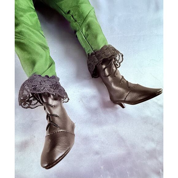 Vintage Franklin Heirloom Porcelain Doll Colleen Green Dress Ireland - Picture 12 of 16